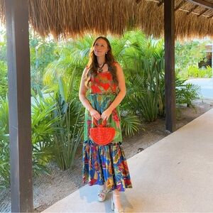 Farm Rio beaded dress size XS